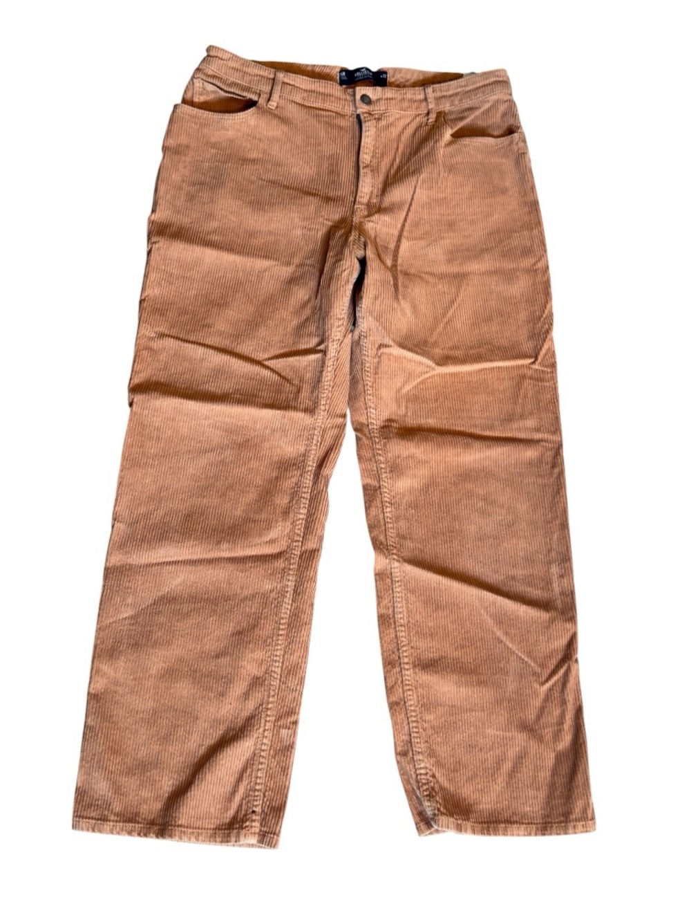 Hollister 15R 32 Waist Men's Corduroy Pants in Light Brown Classic Straight Fit